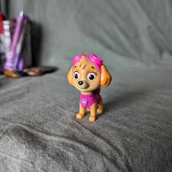 Paw Patrol Skye Action Pack Figure Toy pink tan pup dog Nickelodeon Viacom 2.5in - Picture 6 of 9